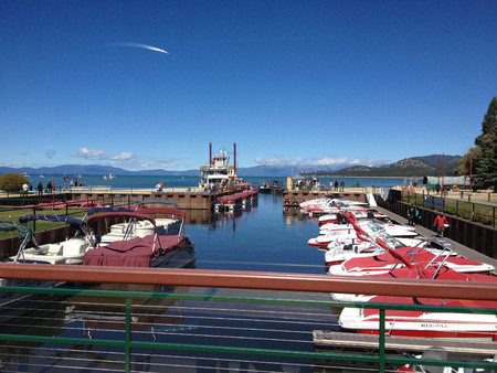 lake tahoe in california waterfront oceanの写真素材