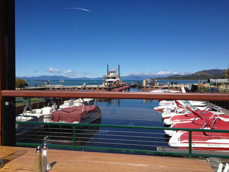 lake tahoe in california waterfront oceanの写真素材