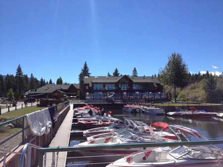 lake tahoe in california waterfront oceanの写真素材