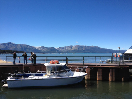lake tahoe in california waterfront oceanの写真素材