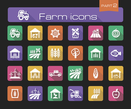 Farm icons part 2のイラスト素材