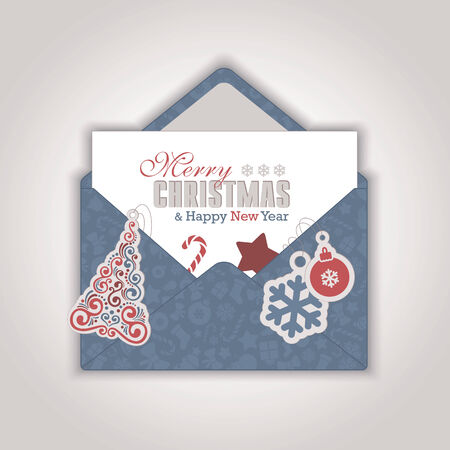 Merry Christmas letteringのイラスト素材