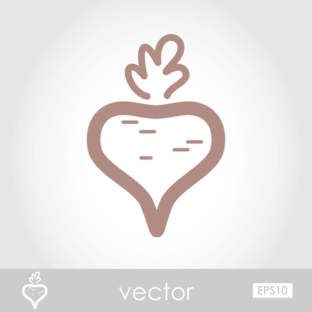 Vector Beet iconのイラスト素材