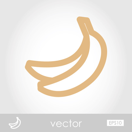Vector Banana iconのイラスト素材