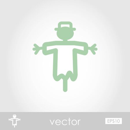 Scarecrow vector iconのイラスト素材