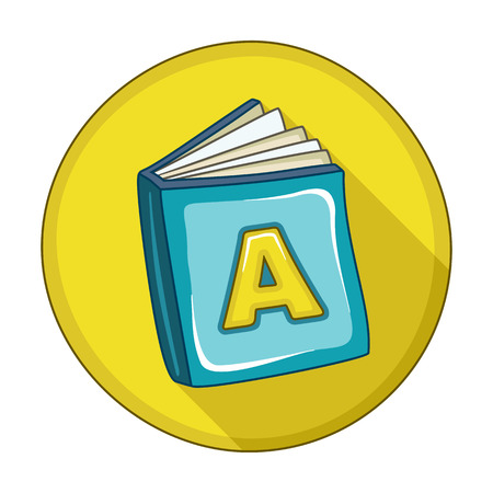 Book flat icon, vector illustration のイラスト素材