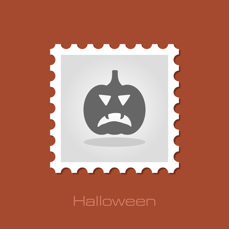 Halloween pumpkins stamp, vector illustration eps 10のイラスト素材