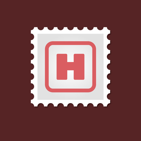 Vector sign, medical stamp Hospital sign outline, eps 10のイラスト素材