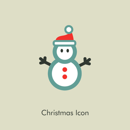 Modern Snowman icon, vector illustration eps 10のイラスト素材