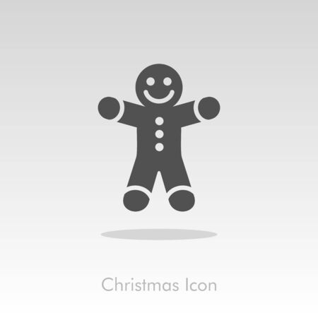 Gingerbread man. Christmas icon, vector illustration eps 10のイラスト素材