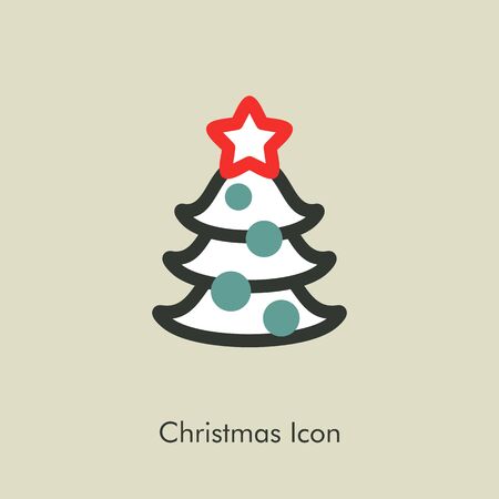 Christmas tree icon.のイラスト素材