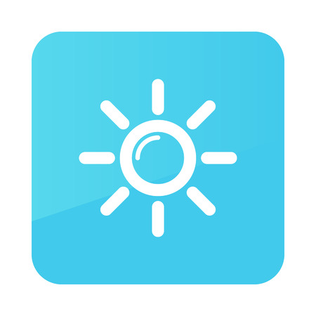 Sun outline icon. Meteorology. Weather. Vector illustrationのイラスト素材