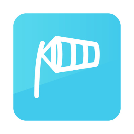 Windsocks inflated by wind at the airport runway. Meteorology. Weather. Vector illustrationのイラスト素材