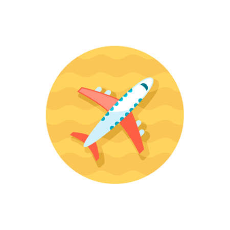 Aircraft vector icon. Travel. Summer. Summertime. Holiday.のイラスト素材