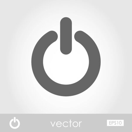 Start icon. Power button sign vector illustration,のイラスト素材