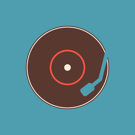 Vinyl record icon vector illustration,のイラスト素材