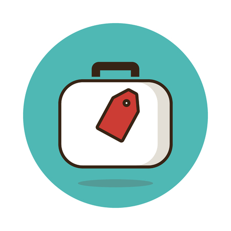 Bag vector icon, travel illustrationのイラスト素材