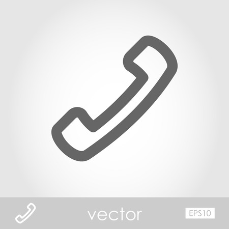 Telephone Handset vector icon, travel illustrationのイラスト素材