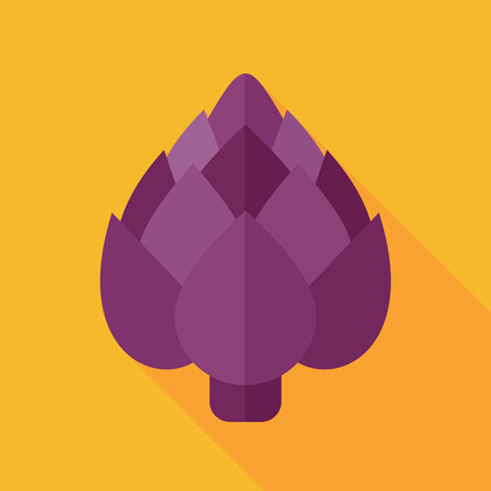 Artichoke flat icon. Vegetable vector illustration eps 10のイラスト素材