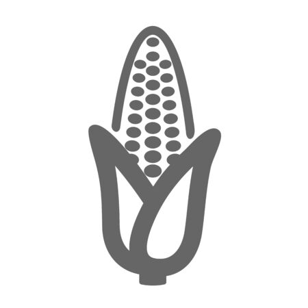 Corn outline icon. Vegetable vector illustration eps 10のイラスト素材