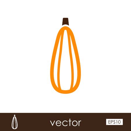 Zucchini outline icon. Vegetable vector illustration eps 10のイラスト素材