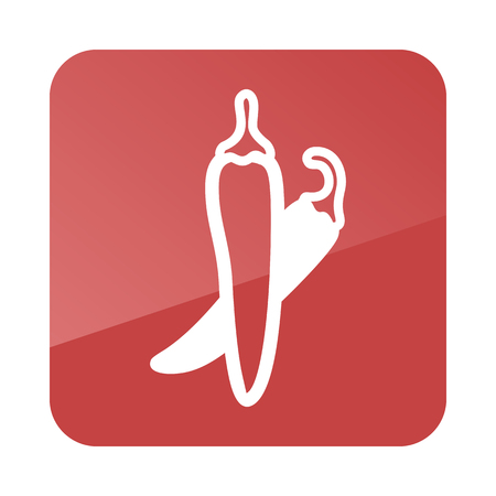 Chili Pepper outline icon. Vegetable vector illustration eps 10のイラスト素材