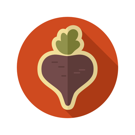 Beet flat icon.のイラスト素材