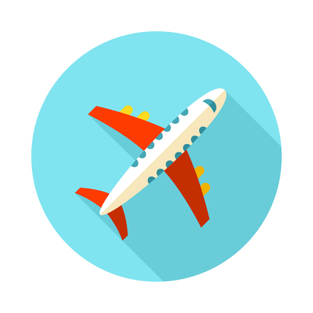 Aircraft vector icon. Travel. Summer. Summertime. Holiday. Vacation, eps 10のイラスト素材