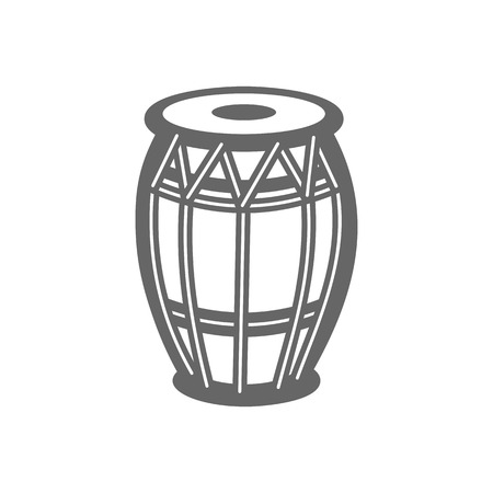Drum outline vector icon. Beach. Summer. Summertime. Vacation, eps 10のイラスト素材