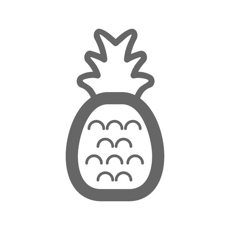 Pineapple outline vector icon. Beach. Summer. Summertime. Vacation, eps 10のイラスト素材