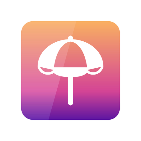 Beach parasol outline vector icon. Summer. Summertime. Vacation, eps 10のイラスト素材