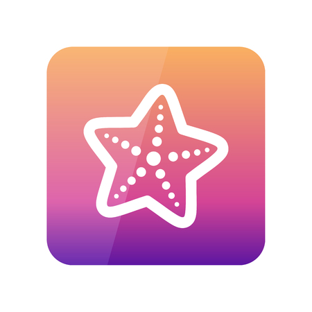 Starfish outline vector icon. Beach. Summer. Summertime. Vacation, eps 10のイラスト素材