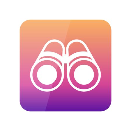 Binoculars outline vector icon. Beach. Summer. Marine. Summertime. Vacation, eps 10のイラスト素材