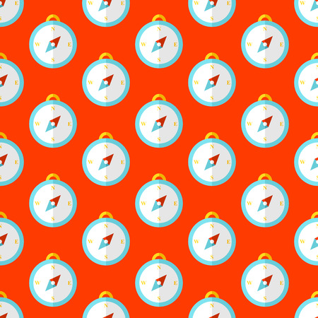 Summer vector seamless pattern. Marine. Summertime. Vacationのイラスト素材