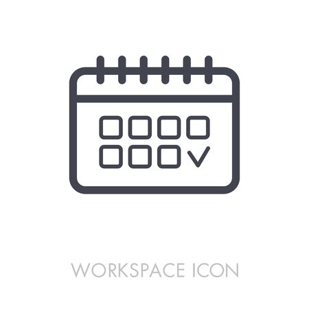 Calendar outline icon.のイラスト素材