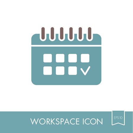 Calendar outline icon.のイラスト素材