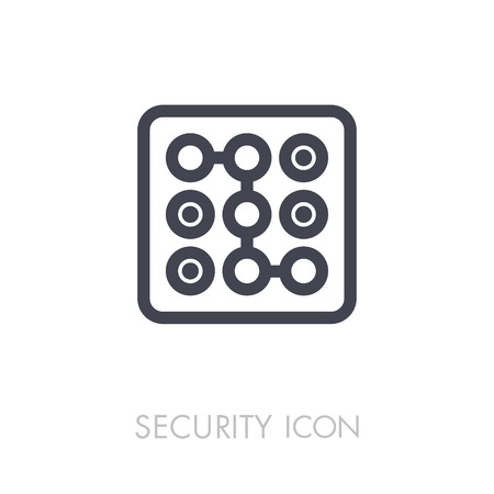 Security code icon. Phone lock. Graph symbol for your web site design, logo, app, UI. Vector illustration, EPS10.のイラスト素材