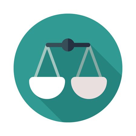 Scales icon. E-commerce sign. Graph symbol for your web site design, logo, app, UI. Vector illustration.のイラスト素材