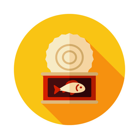 Fish preserves icon. Farm animal sign. Graph symbol for your web site design, logo, app, UI. Vector illustrationのイラスト素材