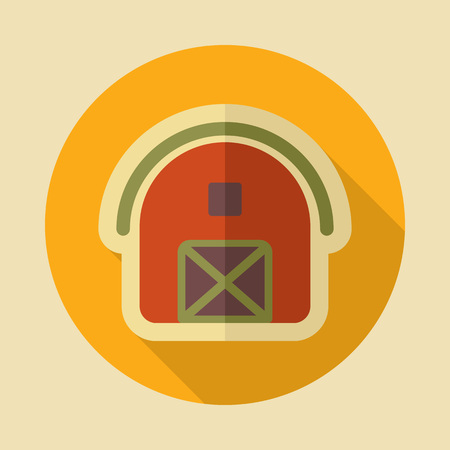 Barn icon. Graph symbol for your web site design, app, UI. Vector illustrationのイラスト素材