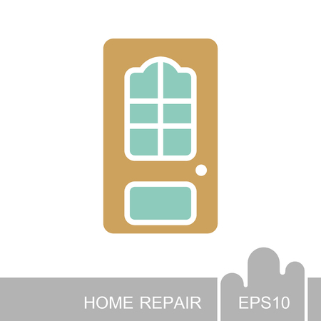 Interroom door icon. Construction, repair and building vector design and illustrationのイラスト素材