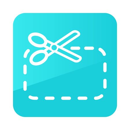 Coupon cutting icon. E-commerce sign. Graph symbol for your web site design,   app, UI. Vector illustrationのイラスト素材