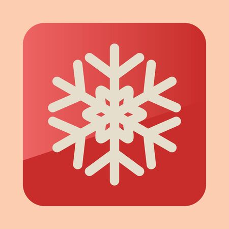 Snowflake icon. Colorful flat presents for holiday. Christmas and New Year elements for decoration. Vector illustration eps 10のイラスト素材