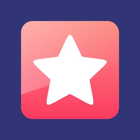 Star, favorite flat icon vector illustration, eps 10のイラスト素材