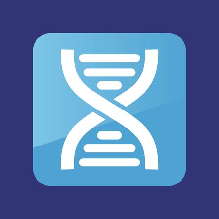 DNA flat icon. Medical vector. Graph symbol for your web site designのイラスト素材