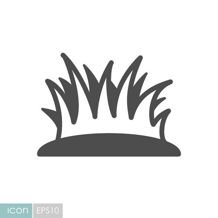 Grass flat icon. Garden sign. Graph symbol for your web site designのイラスト素材