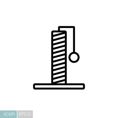 Cat claw point vector icon. Pet animal sign. Graph symbol for pet and veterinary web site and appsのイラスト素材