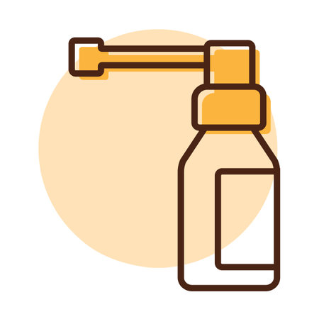 Medical spray vector icon. Medicine and healthcare, medical support sign. Graph symbol for medical web site and apps design, logo, app, UIのイラスト素材