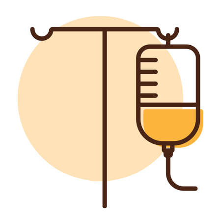 IV Stand vector icon. Medicine and healthcare, medical support sign. Graph symbol for medical web site and apps design, logo, app, UIのイラスト素材