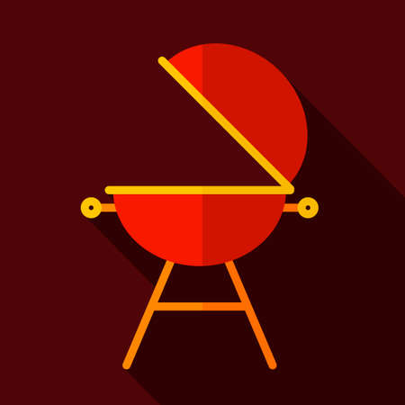 Grill barbeque cookout vector icon. Graph symbol for cooking web site and apps design, logo, app, UIのイラスト素材